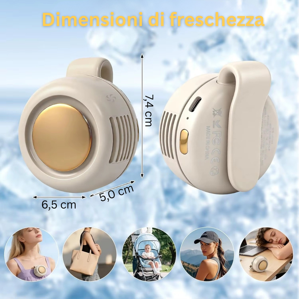 Wing1.0 – Il Mini Ventilatore Senza Pale Portatile e Ricaricabile